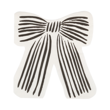Load image into Gallery viewer, VHP1338 - Black and Cream Bow Shaped Dinner Napkin
