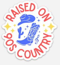 Load image into Gallery viewer, Raised on 90s Country Sticker
