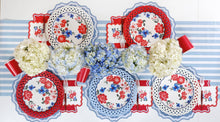 Load image into Gallery viewer, White Basketweave Dinner Paper Plates
