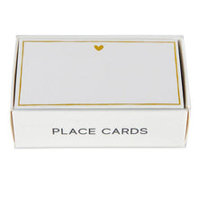 Load image into Gallery viewer, Gold Foil Place Cards - Heart
