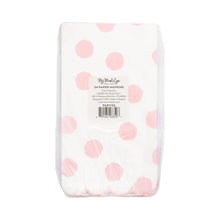 Load image into Gallery viewer, Pink Polka Dot Dinner Napkin
