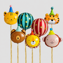 Load image into Gallery viewer, Party Animal Balloons: 22" Star Red Stripe Ball / One Size
