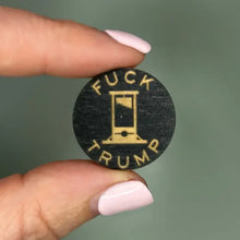 Load image into Gallery viewer, F*ck Trump Wooden Pins: Sun
