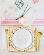Load image into Gallery viewer, Pink Gingham Plate
