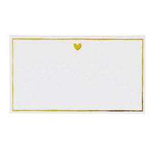 Load image into Gallery viewer, Gold Foil Place Cards - Heart

