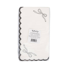 Load image into Gallery viewer, Black Bow Guest Napkin

