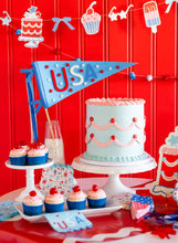 Load image into Gallery viewer, USA Stars Dinner Napkin
