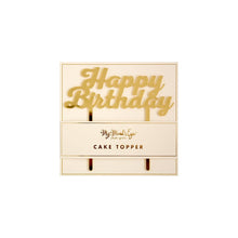 Load image into Gallery viewer, Basic Happy Birthday 
 Cake Topper
