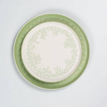 Load image into Gallery viewer, Floral Elegance Sage Dessert Plates

