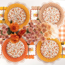 Load image into Gallery viewer, Marigold Yellow Basketweave Dinner Plates
