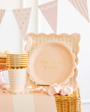 Load image into Gallery viewer, Pink Striped 10" Plate
