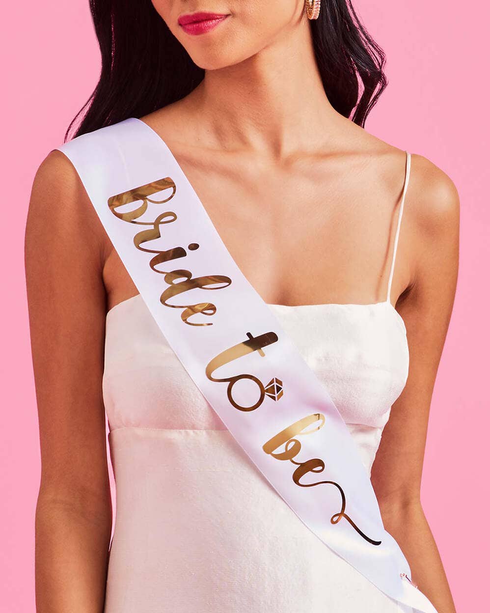 Bride To Be White Sash