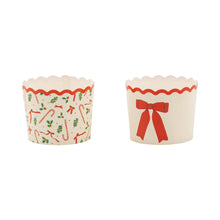 Load image into Gallery viewer, PLCC2277 - Red Christmas Bows 5 oz Baking Cups
