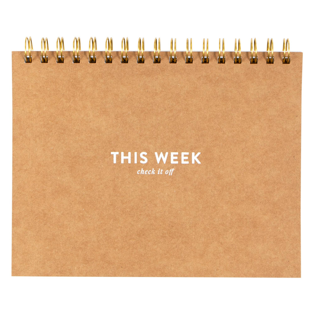 Undated Spiral Weekly Planner