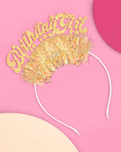 Load image into Gallery viewer, Golden Girl Birthday Headband - birthday party, accessory
