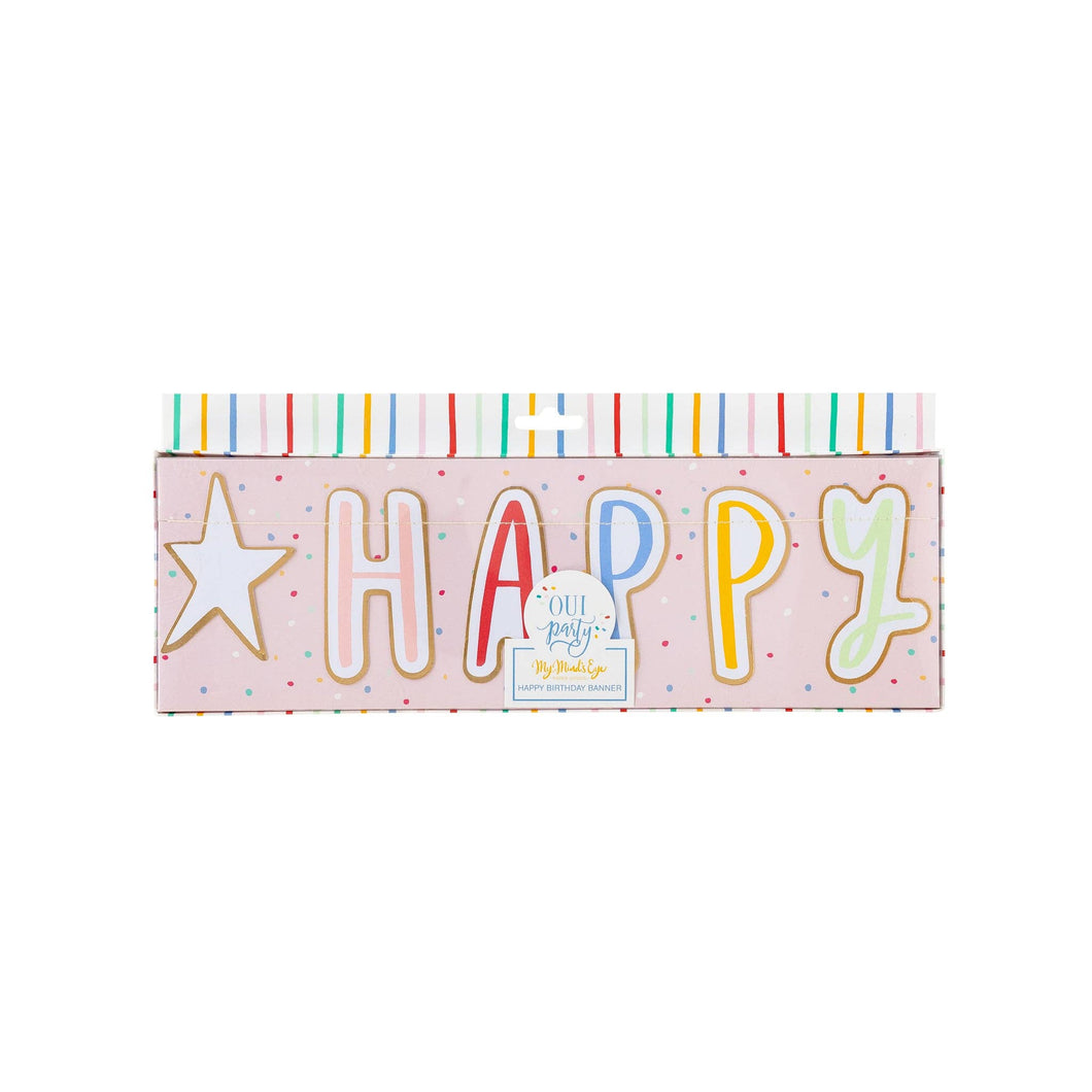 Colorful HAPPY BIRTHDAY Banner