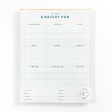 Load image into Gallery viewer, Grocery Run 6x8 Weekly Notepad
