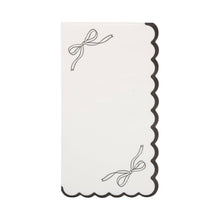 Load image into Gallery viewer, Black Bow Guest Napkin
