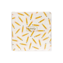Load image into Gallery viewer, Pencil Pattern Scallop Cocktail Napkin
