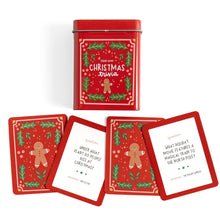 Load image into Gallery viewer, Christmas Trivia Game - Deck of Cards + Storage Tin
