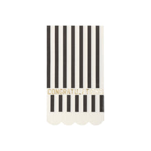 Load image into Gallery viewer, Congratulations Fringe Scalloped Paper Dinner Napkin
