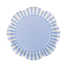 Load image into Gallery viewer, Blue Striped 9" Scallops
