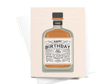 Load image into Gallery viewer, Happy Birthday Whiskey Bottle Greeting Card
