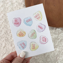 Load image into Gallery viewer, Candy Heart Lovers Card

