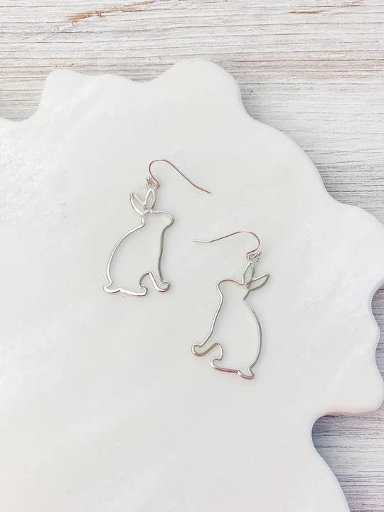 Bunny Cutout Dangle Earrings