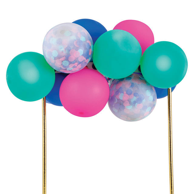 Pink and Turquoise Balloon Topper