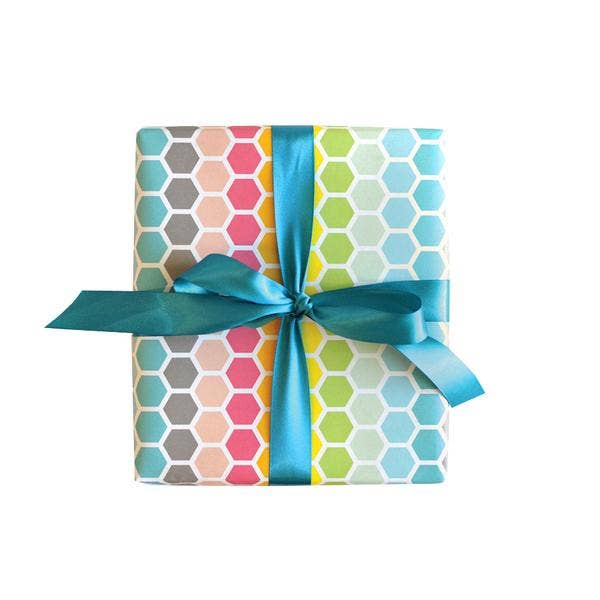 Happy Hex Gift Wrap | Single Sheet