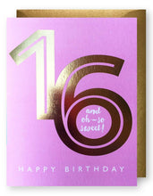 Load image into Gallery viewer, Sweet 16 Birthday Card
