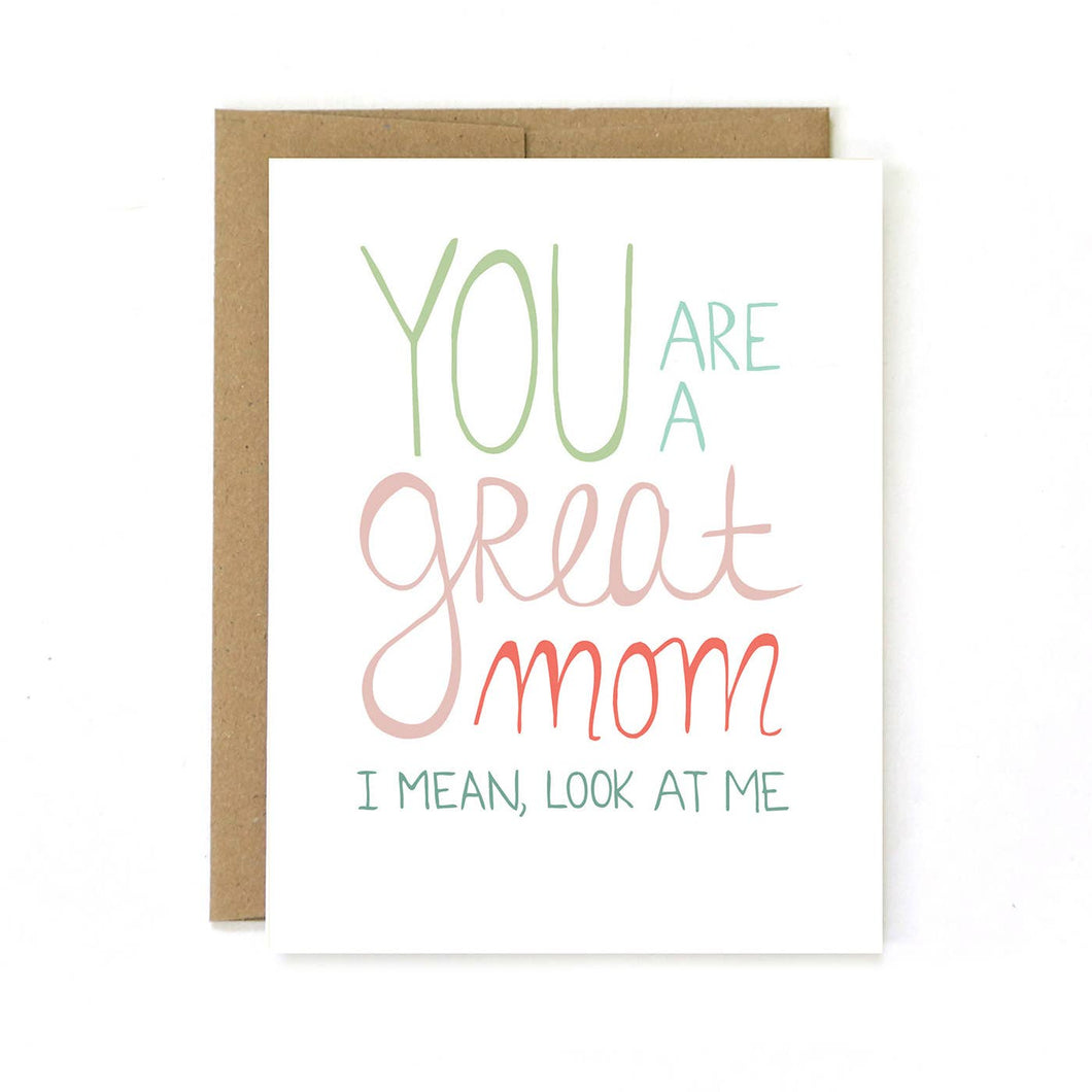 Mother's Day Card - Great Mom