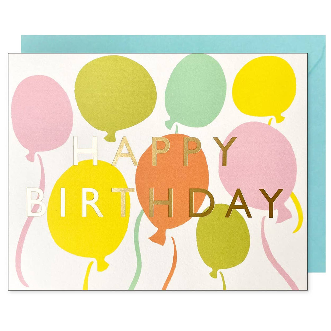 Bright Balloons Birthday Card