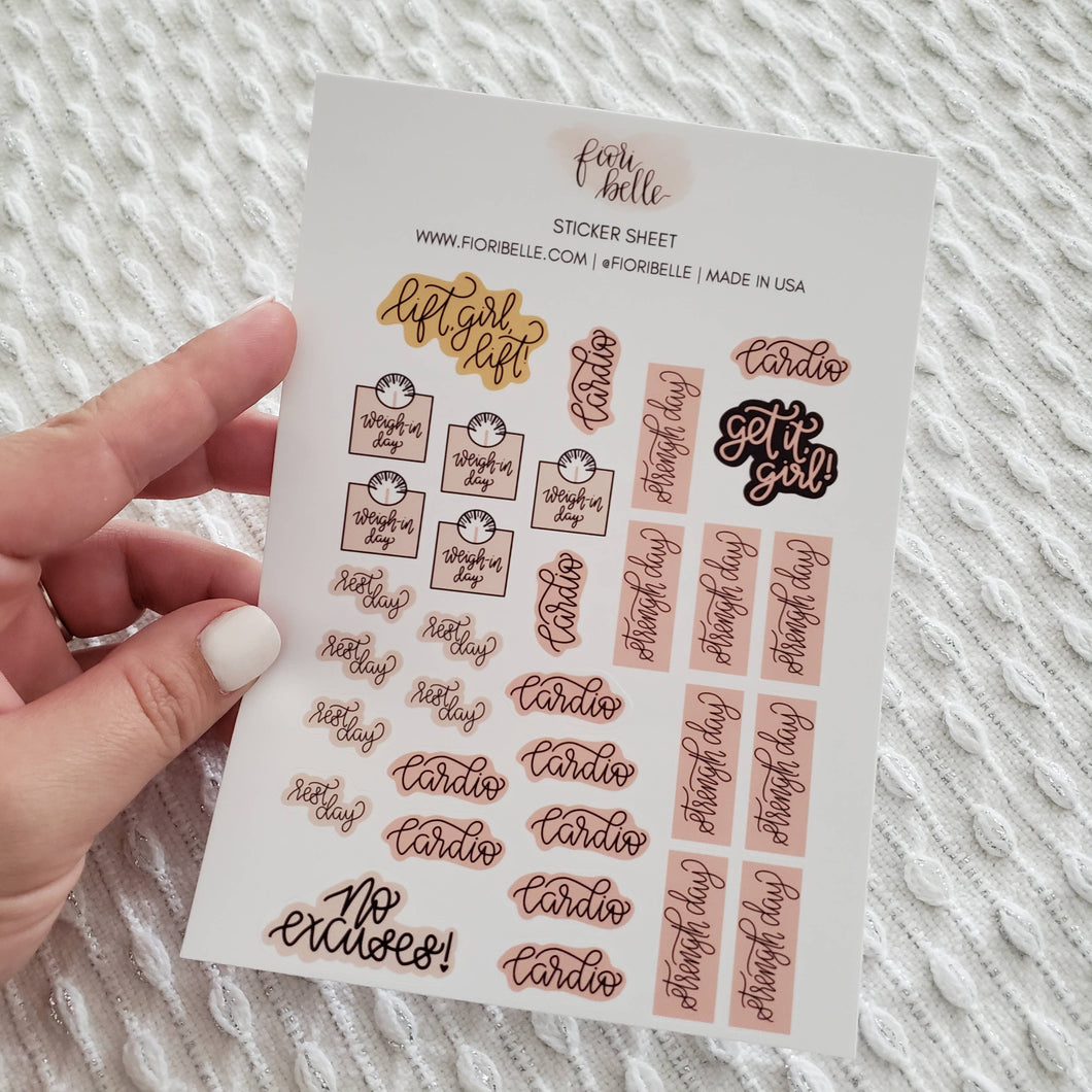 Workout  Planner Stickers