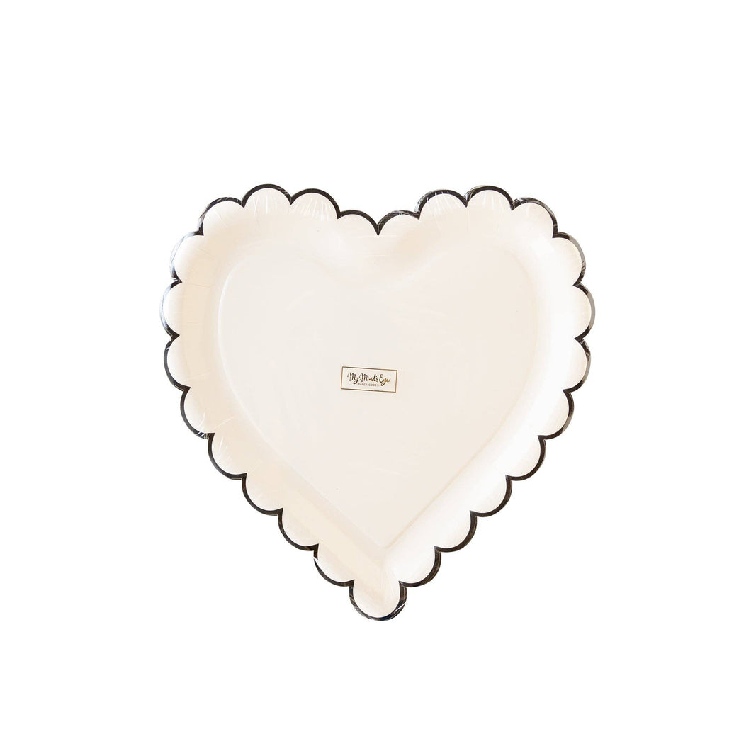 XOX1040 - Scalloped Heart Paper Plate