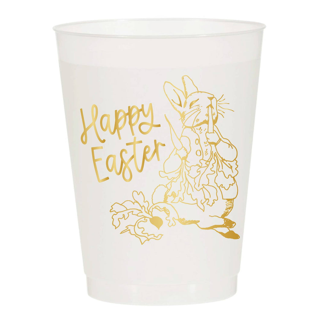 Happy Easter Vintage Bunny Reusable Cups