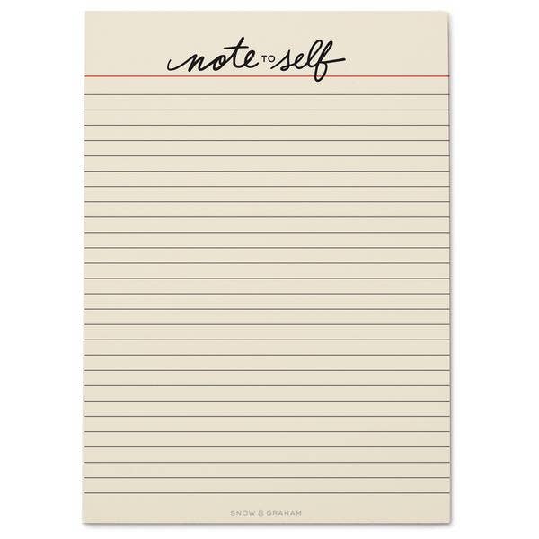 Note to Self Notepad
