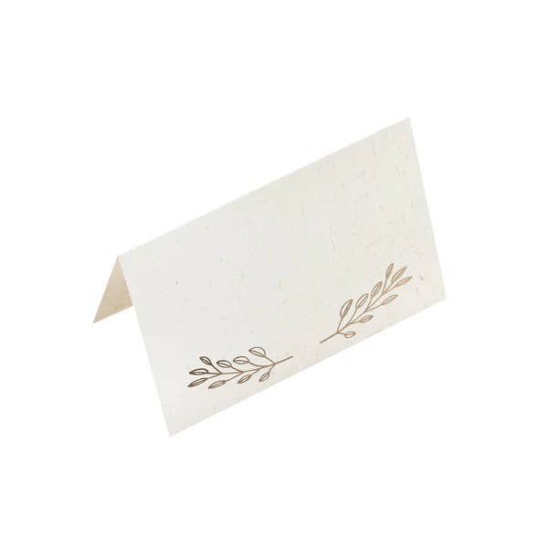 Gold Foiled Vine Place Cards 10 Pack