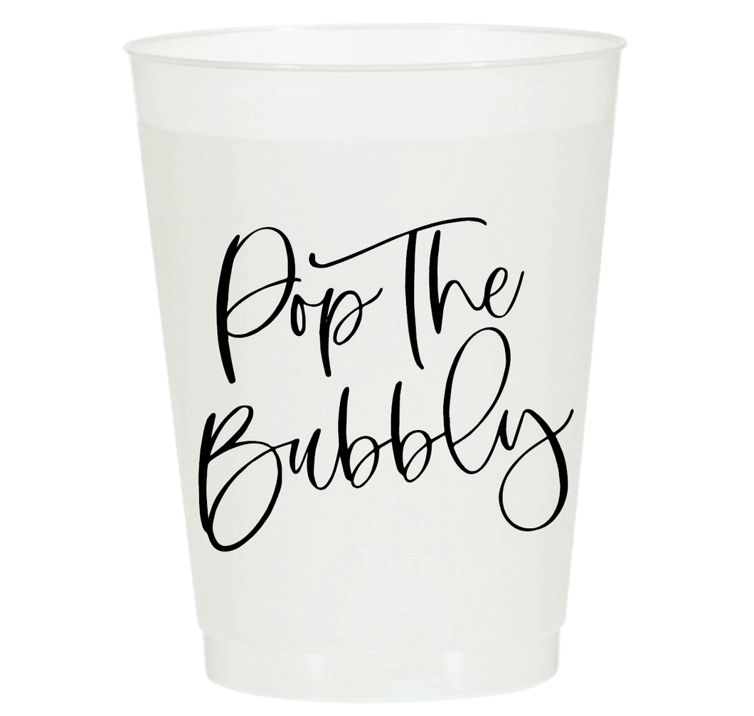 Pop The Bubbly Reusable Cups