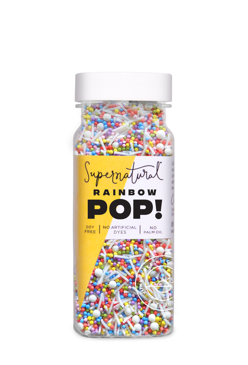Dye-Free Rainbow Pop! Nonpareil Sprinkles