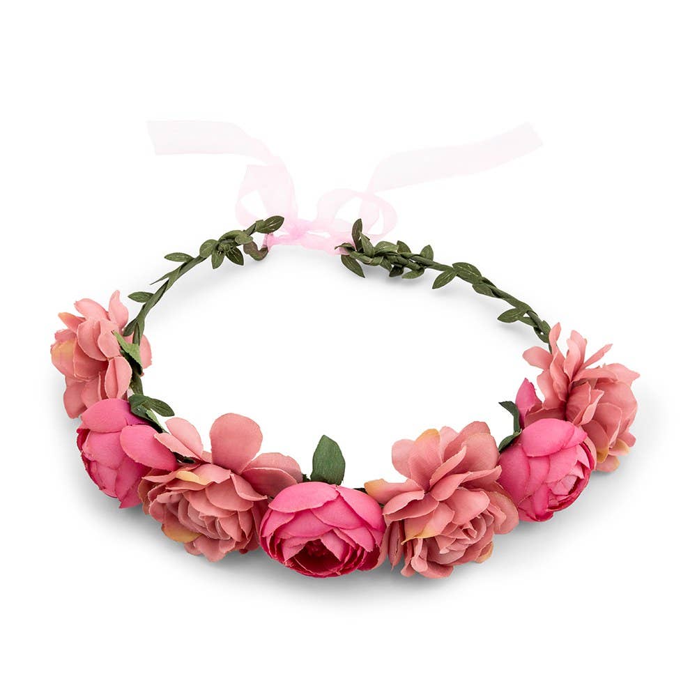 Pink Rose Flower Crown
