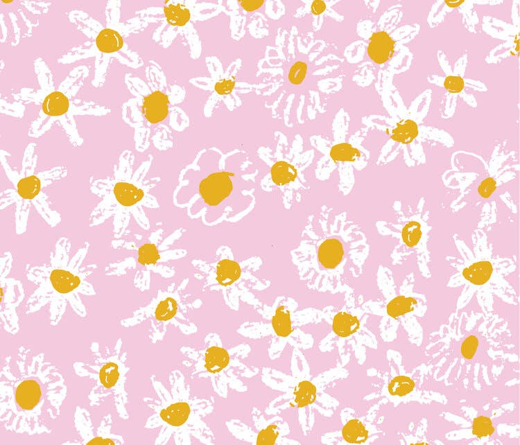 Pink Daisy Fields Gift Wrap Sheets