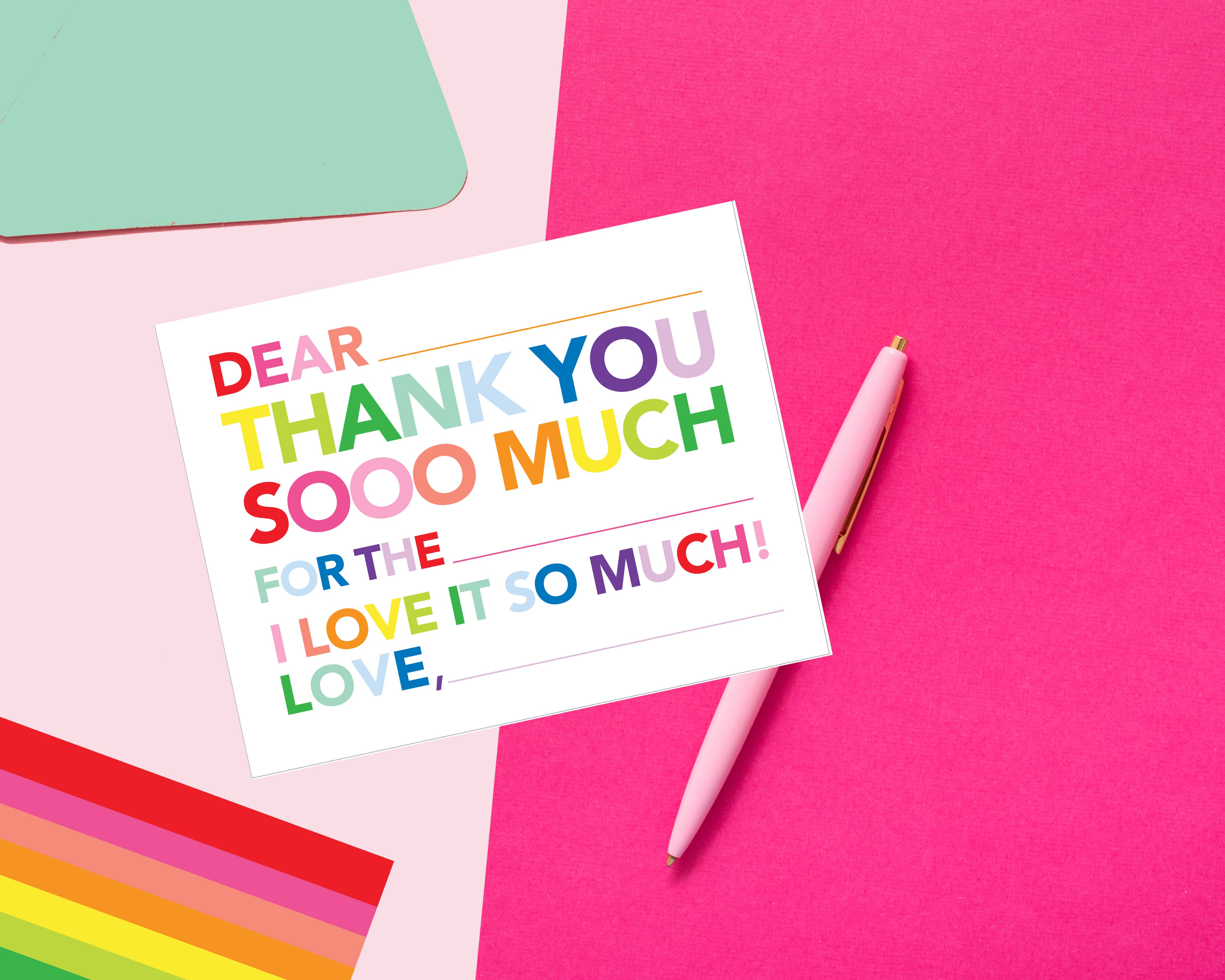 Awesome Thank You Note Set – Party Perfectly