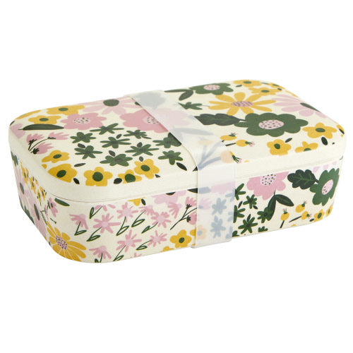 Floral Bamboo Lunch Container