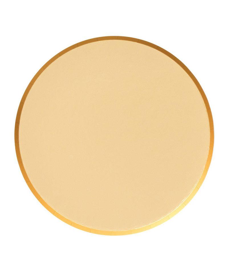 Gold Round Dinner Plate