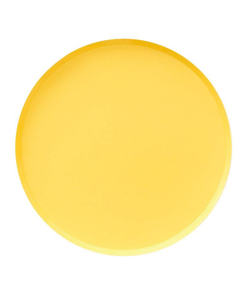 Yellow Round Dinner Plate