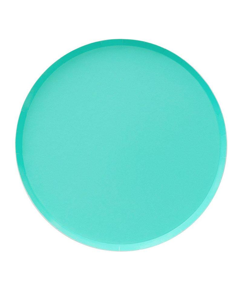 Teal Round Dinner Plate