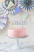 Load image into Gallery viewer, Congrats Holo Cake Topper
