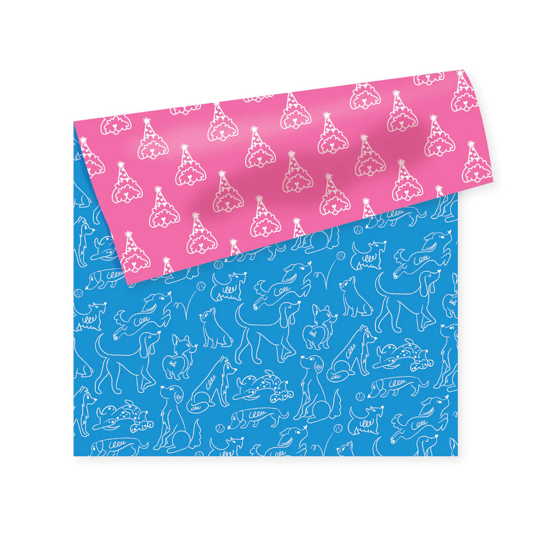 Dog Party Wrap - Reversible